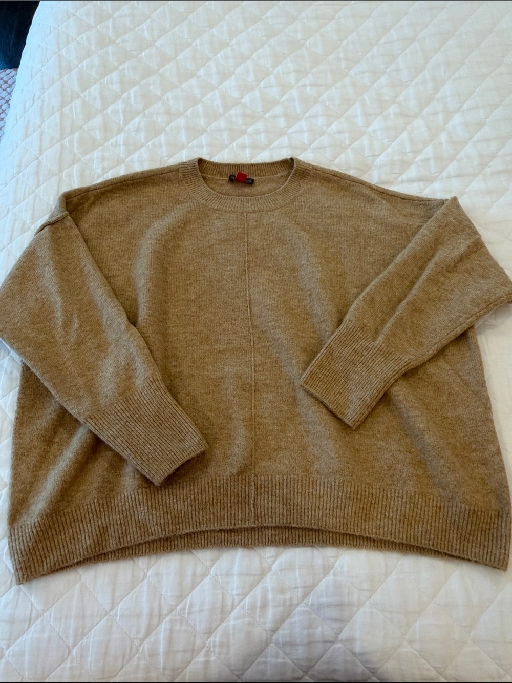 Crewneck Sweater in Light Brown - Casual Everyday Knit